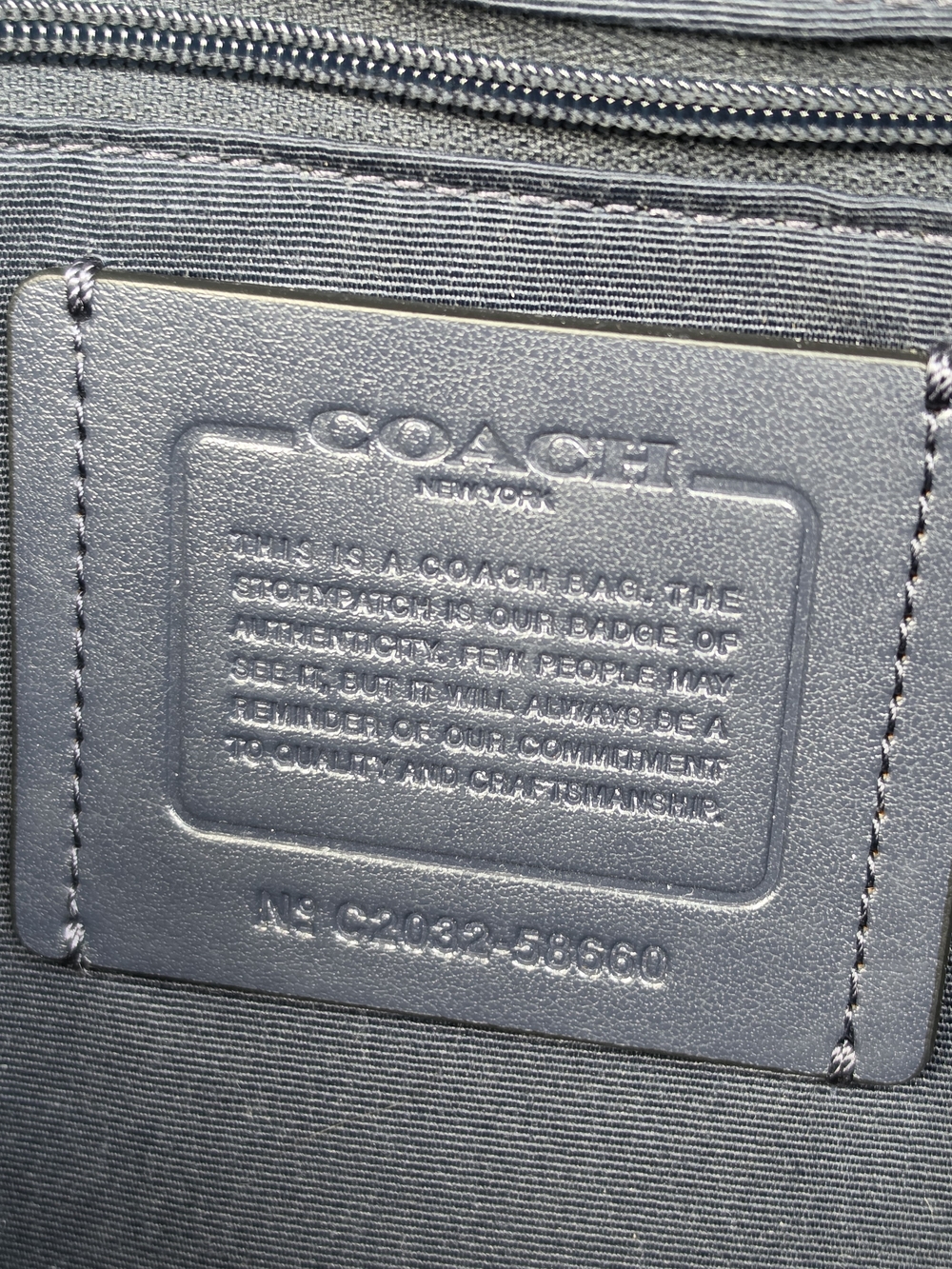 Coach Everyday Tote Bag in Light Blue - Picture 6 of 7